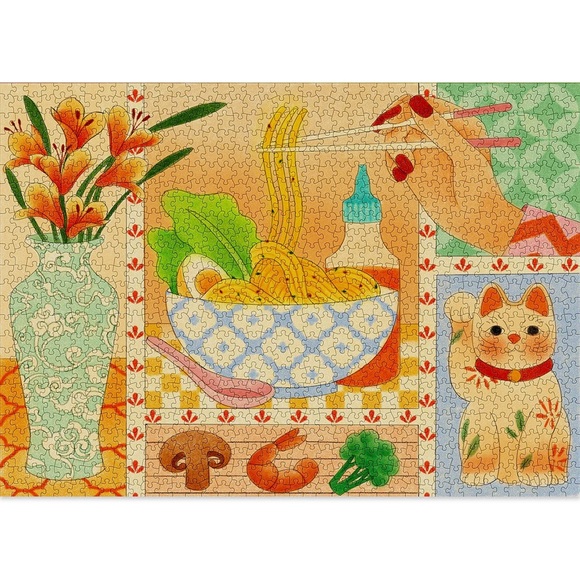 Cloudberries Ramen Noodles 1000 piece puzzle - Picture 2 of 4